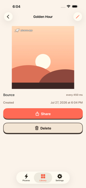 Picaroo — Every 450 milliseconds